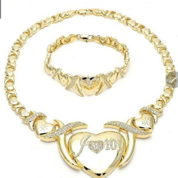 Jewelry I Love You Hugs And Kisses X And O Necklace Set Poshmark